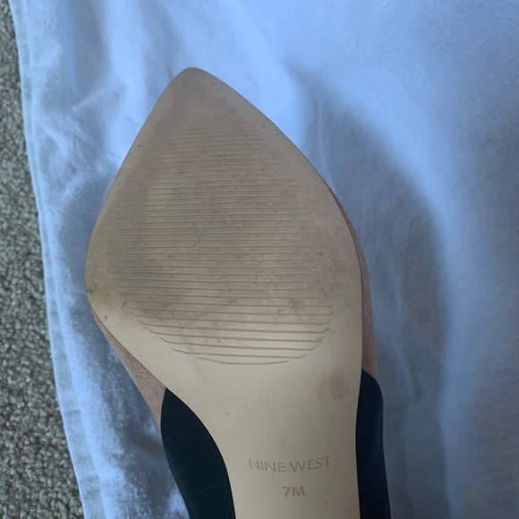 Nine West Black and Beige Colour Block Stilettos - Picture 4 of 4